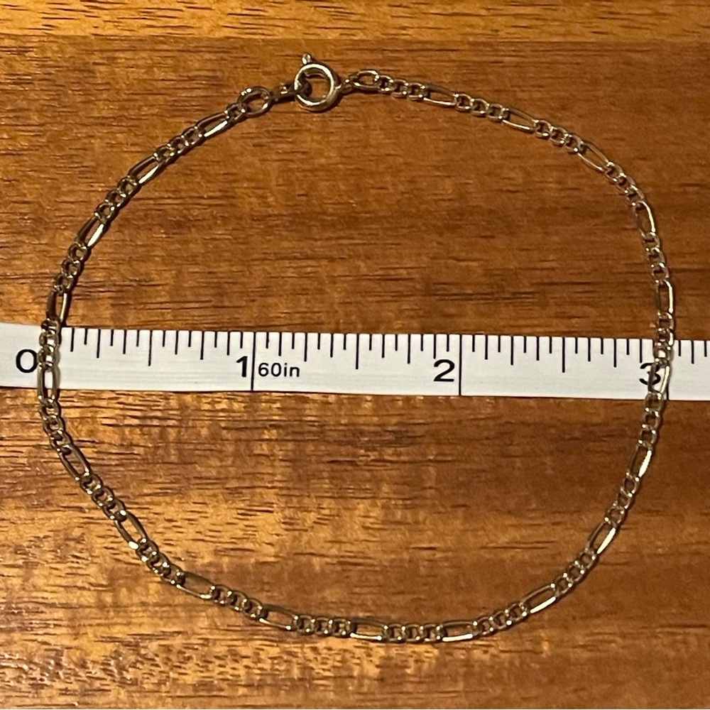 Gold chain anklet